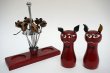 画像2: 70's★猫のスパイス容器＆ネズミのピックset